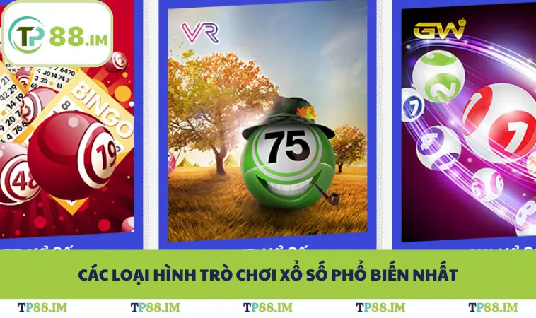 Các loại hình trò chơi xổ số phổ biến nhất
