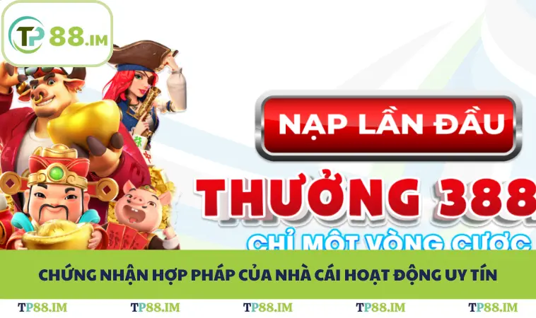 Chứng nhận hợp pháp của nhà cái hoạt động uy tín